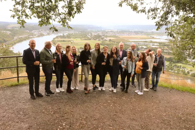 Ausblick auf das malerische Mittelrheintal bei der Deutschlandtour Mittelrhein.