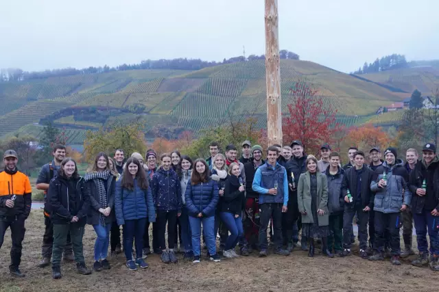 Die Durbacher Landjugend mit Sina Erdrich.