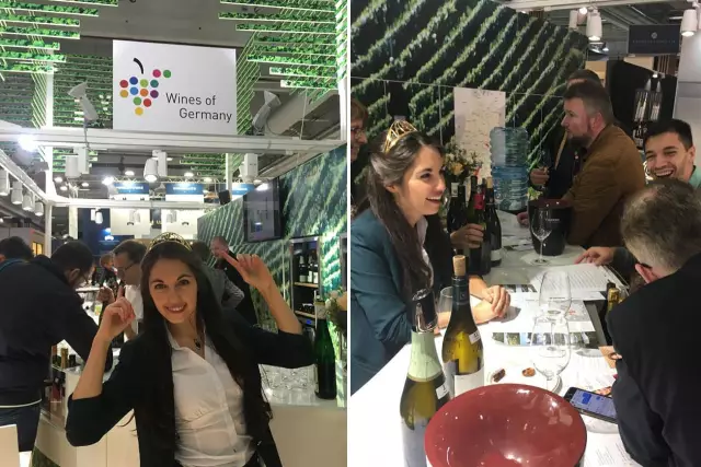 Germany's Wine Princess 2019/20, Carolin Hillenbrand, presented Wines of Germany at the Vinexpo Paris 2020.