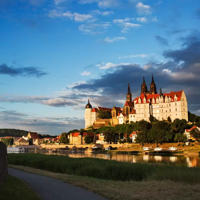 Meissen, Blick auf den Burgberg